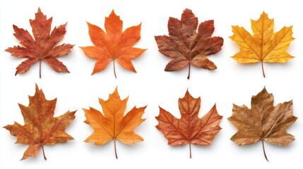 Autumn Maple Leaves in Vibrant Colors