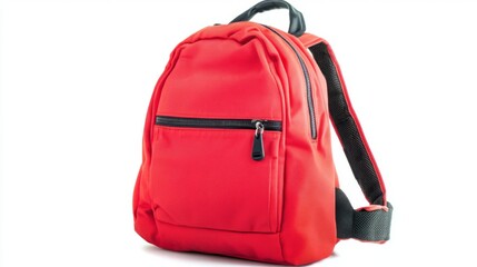 Vibrant Red Backpack: Perfect for School or Travel