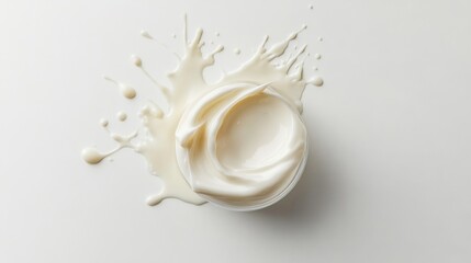 Luxurious White Cream Texture in a Jar, Perfect for Skincare