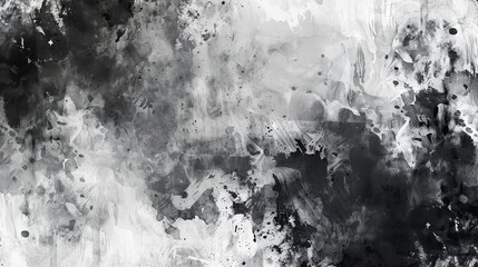 Black and white watercolor background painting