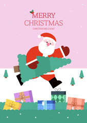 Santa's running for Merry Christmas!