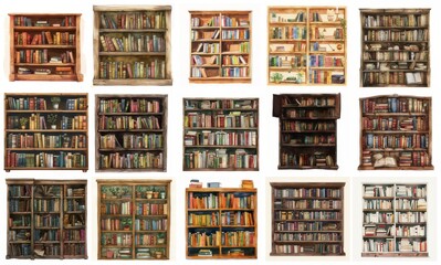 books on shelf or bookshelf