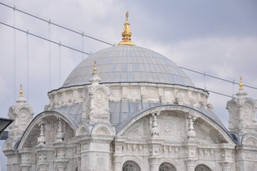 Obraz premium Ortakoy Mosque (Grand Mecidiye Mosque) in Istanbul, Turkey