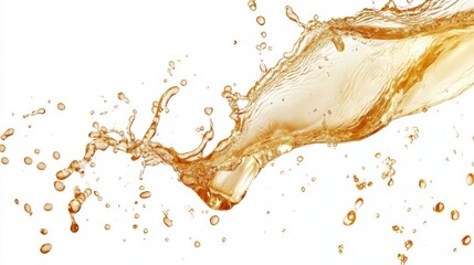 Golden Liquid Splash - A Vibrant Drink Abstract