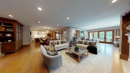 A realistic 3D virtual tour design for showcasing luxury real estate properties