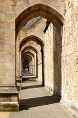 Naklejka premium Archway at the south side of Winchester Cathedral