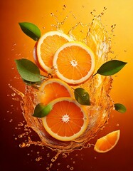 orange juice splash