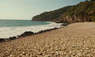 Obraz premium 펜션앞 바다 경치가 예술