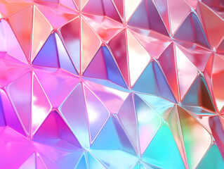 Obraz premium Superb Metallic tones shimmer in contemporary geometric mosaic