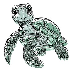 Sea turtle, sea turtle picture , animal, beautiful images used in general work.