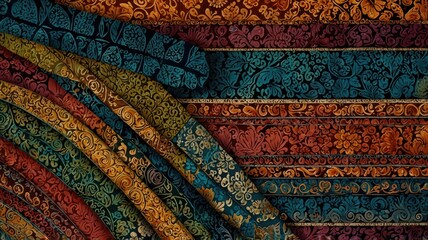 fabric with modern and colorful style