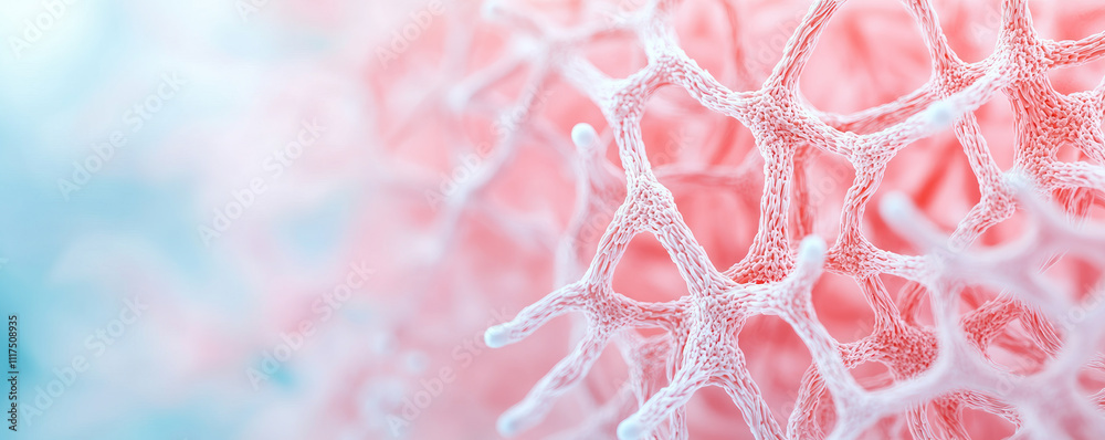 Aufkleber A close-up view of a microscopic structure showing intricate patterns and textures.