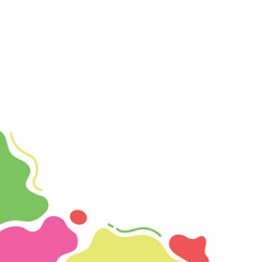 Obraz premium Colorful Border Element Corner