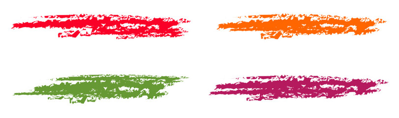 colorful ink paint brush stroke