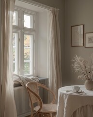 Two large framed portraits elegantly displayed on the wall, showcasing artistic mastery