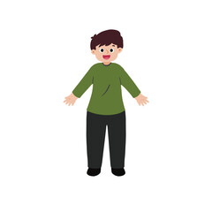 Fototapeta premium Tiny man character