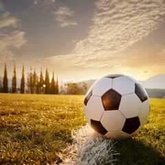 Il pallone al tramonto