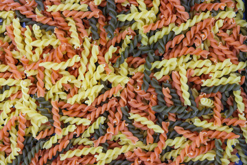 the Fusilli pasta for the background.