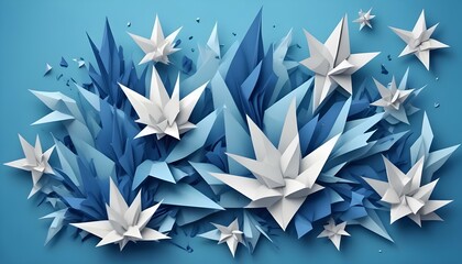 Clear Plain Shiny Warm Soft Vintage Bokeh Cloudy Wave Like Geometric Blue Background or Texture