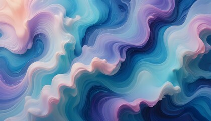 Clear Plain Shiny Warm Soft Vintage Bokeh Cloudy Wave Like Geometric Blue Background or Texture