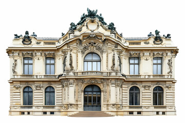 Fototapeta premium Ornate historic building with intricate architectural details and sculptures.