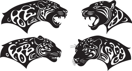 Abstract Jaguar Illustration for Wildlife Art
