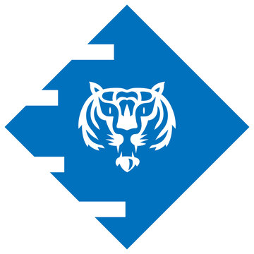 tiger loho vector illustration design