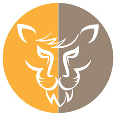 lion logo vector illustration design