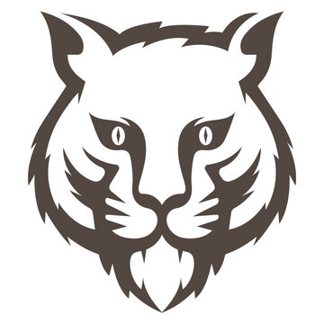 tiger loho vector illustration design