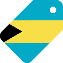 Bahamas Flag on Price Tag