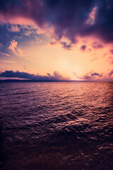 stunning summer seascape, amazing morning view in Croatia, Europe	