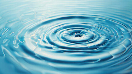 Calm ripples on turquoise water surface