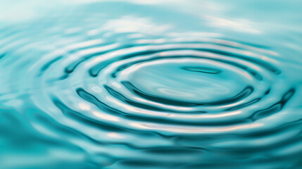 Calm ripples on turquoise water surface
