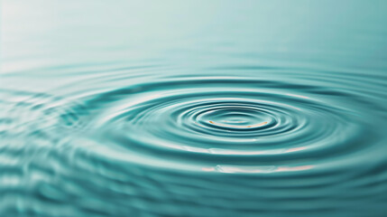 Calm ripples on turquoise water surface