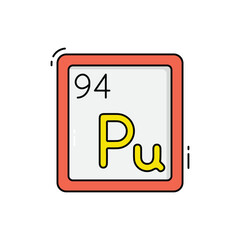 Plutonium vector icon