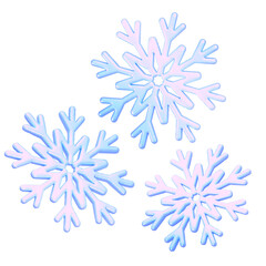 3D-Christmas-Transparent-Snowflake-Elements - purple