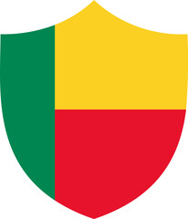 Shield Icon of Benin Flag
