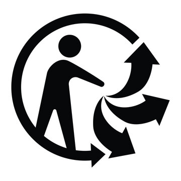 Triman sign, symbol for recycling in France