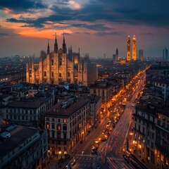 Milan at Sunset