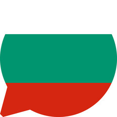 Chat Icon on Bulgaria Flag