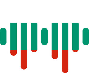 Bulgaria flag on Audio Wave icon