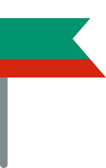 Bulgaria Flag On Crisp Corners