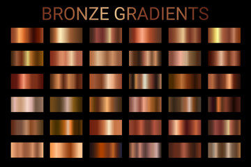 Bronze gradients set