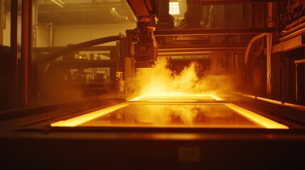 Industrial Machine Processing Hot Metal Sheet