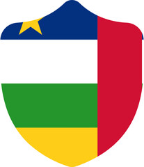 Shield Shape of Central African Republic Flag