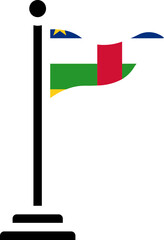 Country flag icon design in shape 