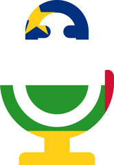 Central African Republic Flag on Microphone icon