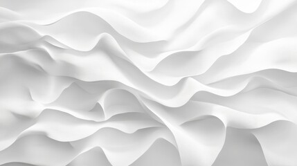 Fototapeta premium Abstract White Wave Pattern Background.