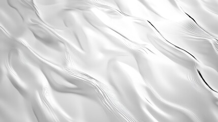 Fototapeta premium Abstract White Draped Fabric Texture.