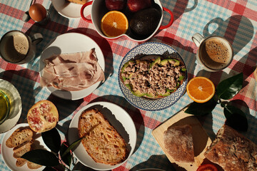 tasty sunday morning brunch breakfast